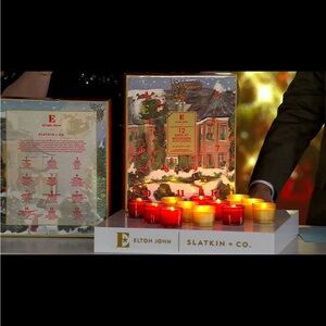 Elton John Slatkin & Co. Holiday Candle Set - Red, Yellow,Orange Advent calendar